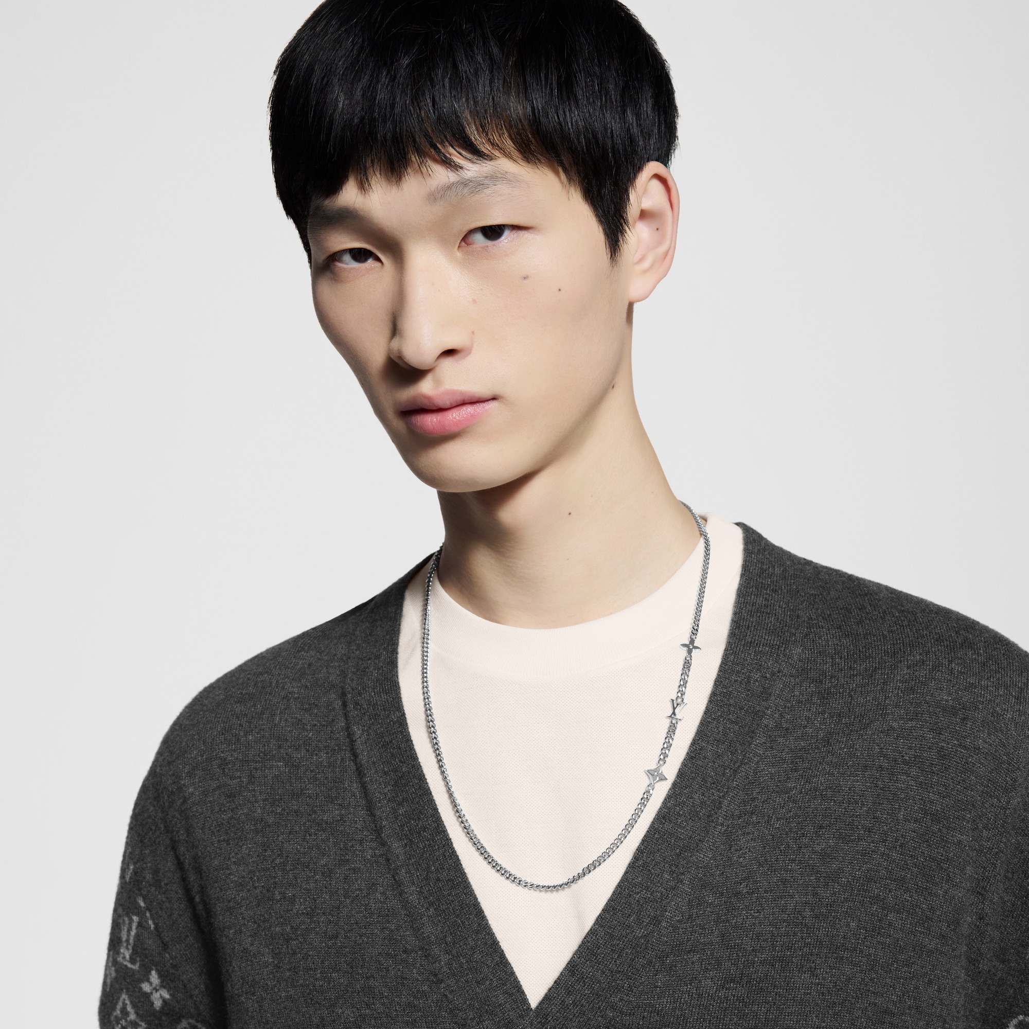 Monogram Row Necklace - Luxury S00 Silver | LOUIS VUITTON
